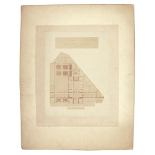 Photographies de dessins d'architecte pour une Ecole Normale d'Institrices du Rhône.