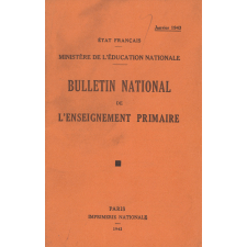 Bulletin National de l'Enseignement primaire. Janvier 1943.