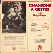 Chansons à gestes. .