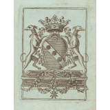Ex-libris. Deux lévriers. 