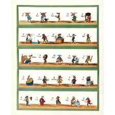 Alphabet d'animaux grotesques. 