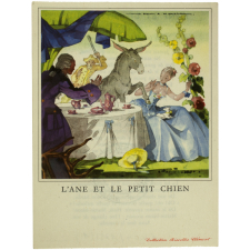 Images réclame à collectionner. Biscottes Clément. Fables de La Fontaine.