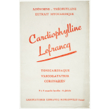 Buvard publicitaire. Cardiophylline Lefrancq.