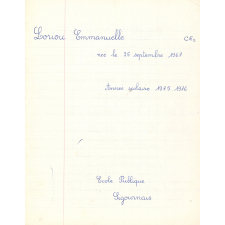 Cahier du jour
