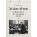 Des lettres au français