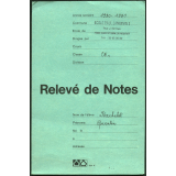 Relevé de notes