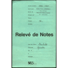 Relevé de notes