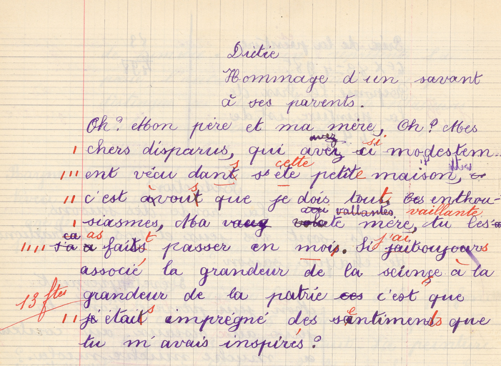 Cahier de roulement / Ecole de Quièvrecourt.