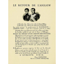 Le retour de l'Aiglon. L'Europe Unie de Pierre Costantini.
