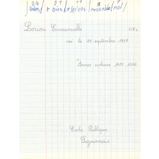 Cahier du jour