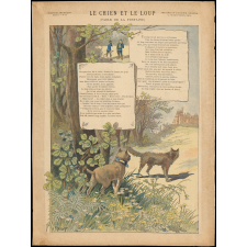Le Chien et le Loup. (Fable de La Fontaine).