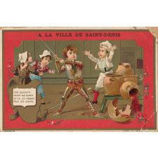 Cartes réclame. A la Ville de St. Denis. Don Quichotte.