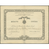 Diplôme de Chevalier du Mérite social