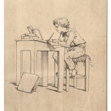 L'écolier au travail.