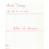 Cahier de français