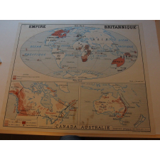 Tableau mural. L'Union française. L'Empire britannique.