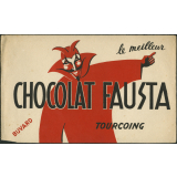 Buvard publicitaire. Chocolat Fausta. 