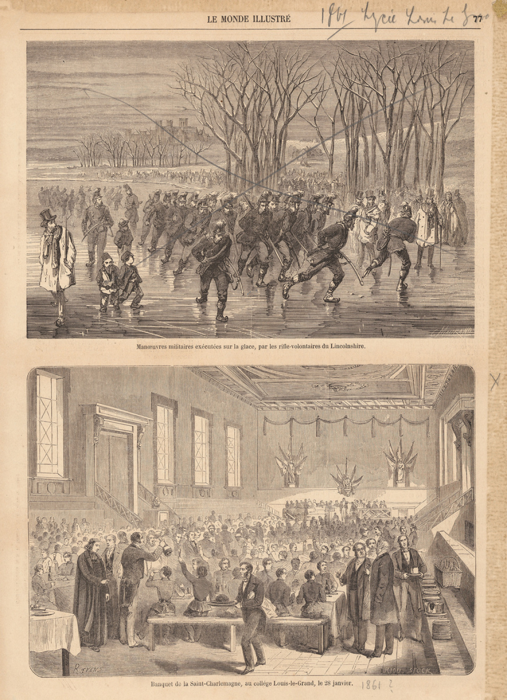 Banquet de la Saint–Charlemagne, au collège Louis–le–Grand, le 28 janvier
