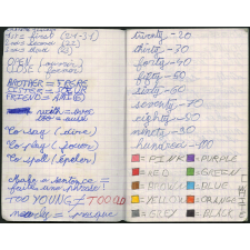 Cahier d'anglais