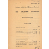 Bulletin Officiel de l'Education Nationale. Lois - Règlements - Instructions. N° 3, jeudi 15 janvier 1959 
