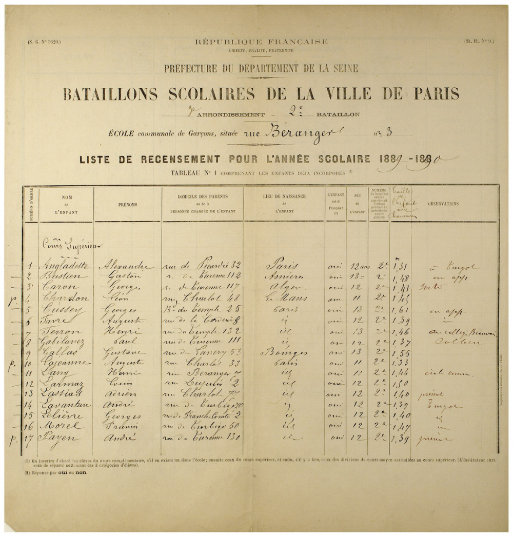 Bataillons scolaires de la Ville de Paris