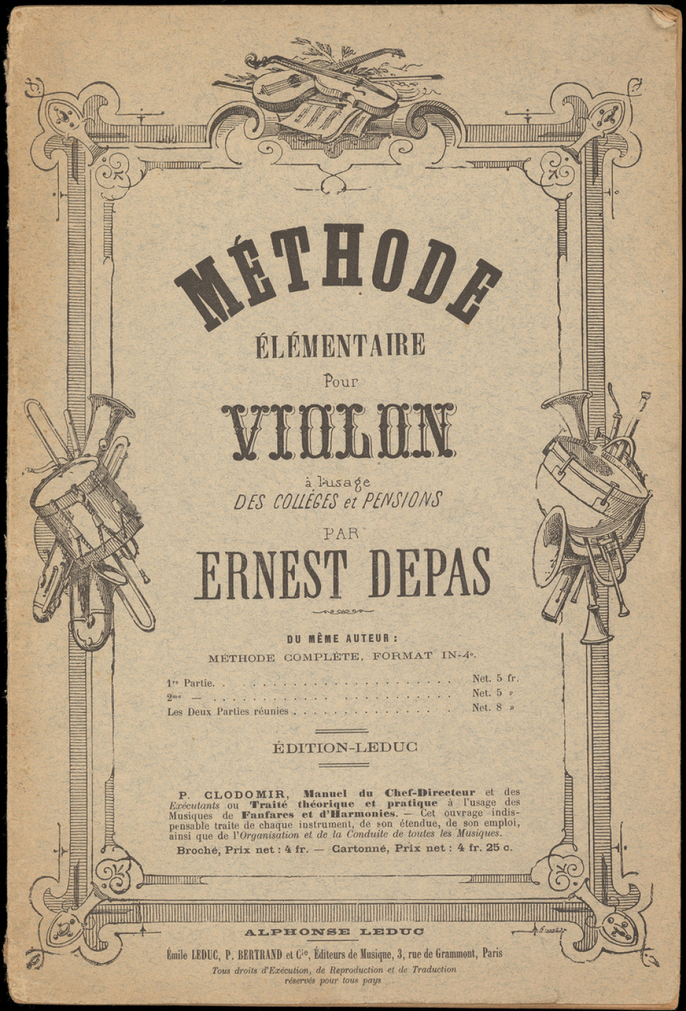 Méthode élémentaire pour violon : à l'usage des collèges et pensions