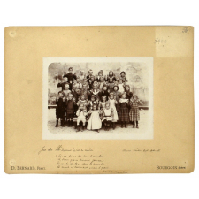 Photos de groupe, Ecole maternelle, rue de la Glacière, Bourguoin, Le jeu du Blé.