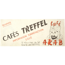 Buvard publicitaire. Café Arab. Cafés Treffel. 