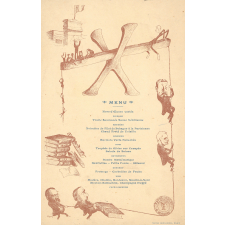 Menu d'un banquet.