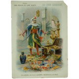 Cartes réclame. Au Bon Marché. Aladin ou la Lampe Merveilleuse.
