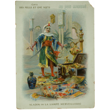 Cartes réclame. Au Bon Marché. Aladin ou la Lampe Merveilleuse.