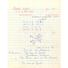 Cahier du jour