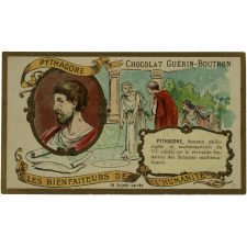 Chocolat Guérin-Boutron - Les Bienfaiteurs de l'Humanité - 84 Sujets variés - Pythagore - Galilée.