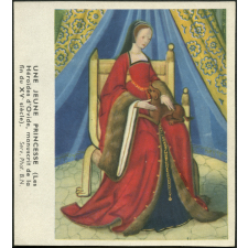 Image d'histoire - Enluminure - Une jeune princesse (Les Héroïdes d'Ovide, manuscrit de la fin du XVe siècle)