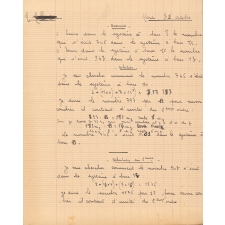 Cahier d'Arithmétique