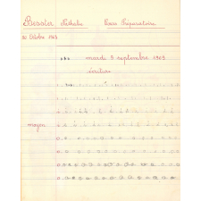 Cahier d'écriture et de calcul