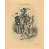 Collège Stanislas. 7 juillet 1895. Séance d'escrime.