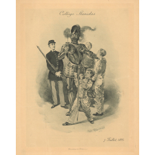 Collège Stanislas. 7 juillet 1895. Séance d'escrime.