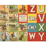 Au jeu de cubes illustrés. Les enfants reconnaissants.