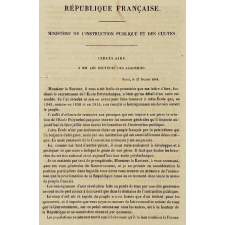 Circulaires aux recteurs des académies