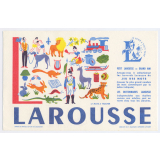 Buvard publicitaire. Larousse. Jeu des mots. Lettre L. 