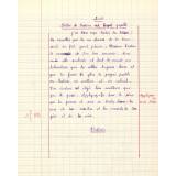 Cahier de dictées et questions, école des Nonières.