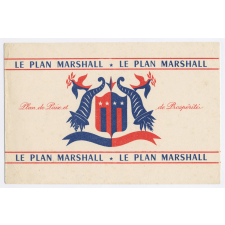 Buvard publicitaire. Le Plan Marshall. Plan de Paix et de Prospérité.