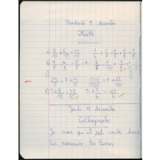 Cahier du jour
