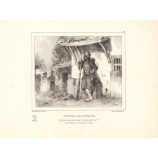 Alphabet moral et philosophique à l'usage des petits et des grands enfans. Z. Zoaves : Armée d'Afrique 1834. Soliman Mohamed Assan, Caporal à la 3e du 1er. / Oh bon Mahomet ! tiens bien ton bonnet.