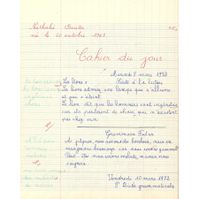 Cahier du jour