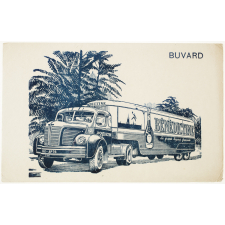 Buvard publicitaire. Bénédictine. Camion.