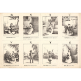Alphabet des prénoms et des activités enfantines. 