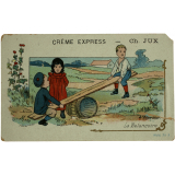Cartes réclame. Crème express. Ch. Jux.