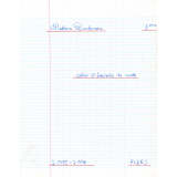 Cahier d'exercices de mathématiques